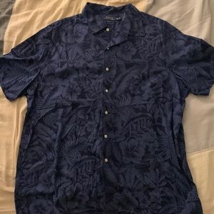 Polo button down tropical